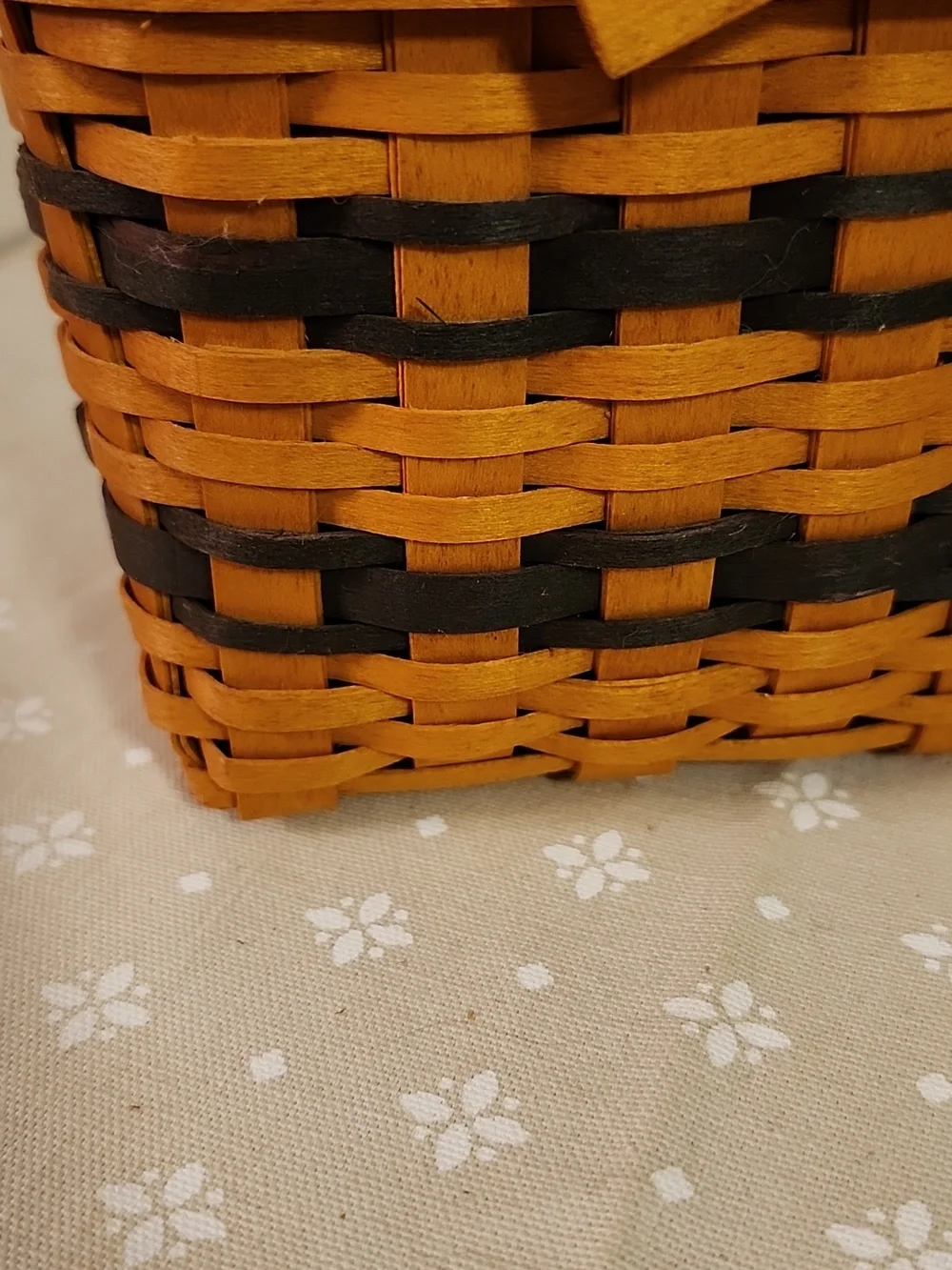 Longaberger JW Miniature Two Pie Basket